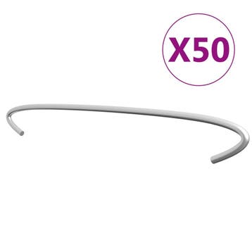 vidaXL Gabionhaken 50 st 50 cm gegalvaniseerd staal, Verzenden, Nieuw