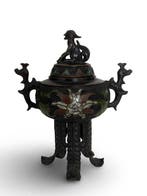 Wierookvat - Brons - Cloisonné Enamel - 19eeuw