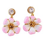 Oscar De La Renta - Goudkleurig peltro - Oorbellen, Antiek en Kunst, Curiosa en Brocante