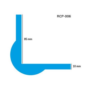 Rubberen hoekbeschermer - Geel & Zwart - Binnen & Buiten -, Verzenden