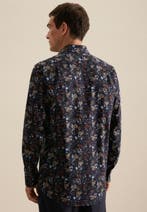 2dekans | Seidensticker Regular Fit Overhemd – Marine, Ophalen of Verzenden, Zo goed als nieuw, Seidensticker