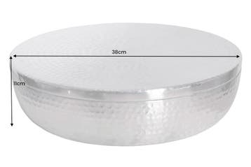 Schaal ORIENT met deksel 40cm aluminium zilver - 44474, Ophalen of Verzenden, Nieuw