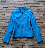IBANA - blauw leren bikerjack, maat 40, Maat 38/40 (M), Nieuw, Jasje, Ibana