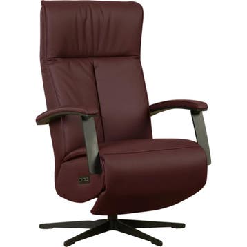 Leren relaxfauteuil met hartbalans Pure - Toledo Bordeaux, Huis en Inrichting, Bohemian, Industrieel, Modern, Scandinavisch, Nieuw