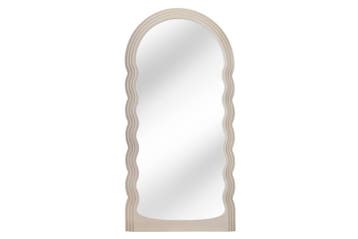 Design wandspiegel WAVE 160cm grijs - 43158, Huis en Inrichting, Woonaccessoires | Spiegels, Ophalen of Verzenden, Nieuw