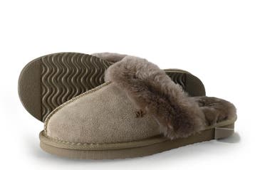 Mexx Pantoffels in maat 39 Grijs, Kleding | Dames, Mexx, Verzenden, Zo goed als nieuw, Pantoffels of Sloffen
