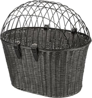 Trixie Stuur Fietsmand Met Draadkap Antraciet - 44X41X34 CM, Ophalen of Verzenden, Zo goed als nieuw, Trixie