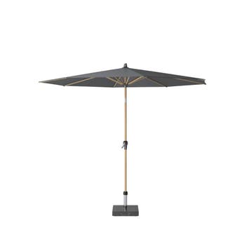 Platinum 300Ø Riva teaklook frame antraciet doek - Parasol, Nieuw