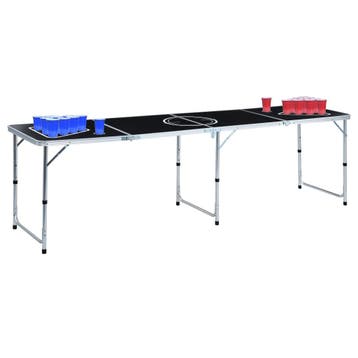 vidaXL Bierpongtafel met bekers en ballen inklapbaar 240 cm, Verzenden, Nieuw