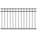 vidaXL Schuttingpaneel ASSEN staal 1,7x0,8 m zwart, Verzenden, Nieuw, IJzer, Minder dan 1 meter