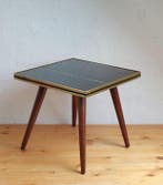 Bijzettafel - Hout, Glas - Plantentafel - bijzettafeltje met