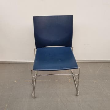 FP collection S450 zaalstoel - blauw kunststof zitting (alle, Ophalen of Verzenden, Nieuw
