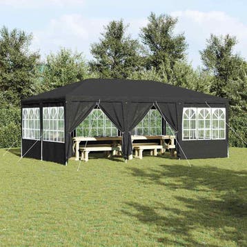vidaXL Partytent 600 x 400 x 266 cm Antracietkleurig, Verzenden, Nieuw, Partytent