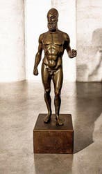 I Bronzi di Riace, after, 32 cm - sculptuur, Il Vecchio - 32