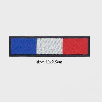 Franse Vlag Patches met Klittenband - Geborduurd Embleem, Verzenden, Nieuw