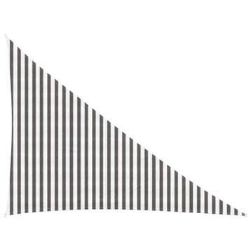 vidaXL Zonneschaduwzeil Lichtgrijs en wit. 3 x 4 x 5 m HDPE, Verzenden, Nieuw