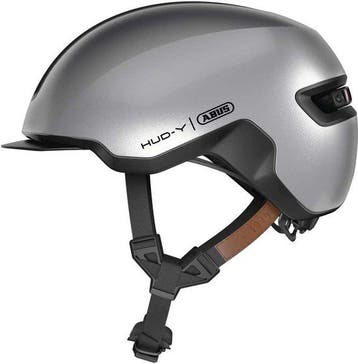 Fietshelm ABUS HUD-Y gleam silver L - 57-61 cm - zilver -, Verzenden, Nieuw