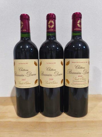 2006 , 2007 & 2008 Château Branaire-Ducru - Saint-Julien, Nieuw