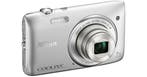 Nikon Coolpix S3500 Digitale Compact Camera - Zilver, Verzenden, Zo goed als nieuw