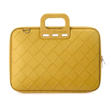 Bombata Intrecciato 15 / 16 inch Laptoptas Vlecht Geel, Verzenden, Nieuw