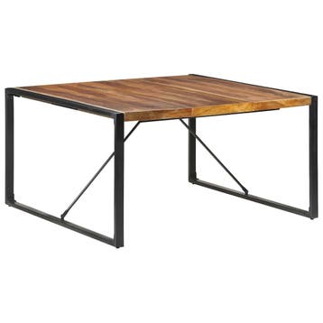 vidaXL Eettafel 140x140x75 cm massief hout, Verzenden, Nieuw