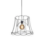 Retro hanglamp zwart 50 cm - Granny Frame, Verzenden, Nieuw, Retro