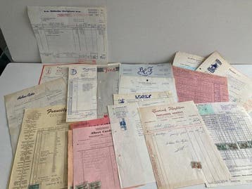 Themacollectie - Lot oude facturen aankoop Parfumerie,