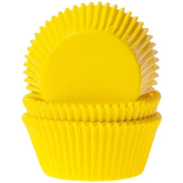 Cupcake Vormpjes HoM Geel 50x33mm. 48st., Verzenden, Nieuw