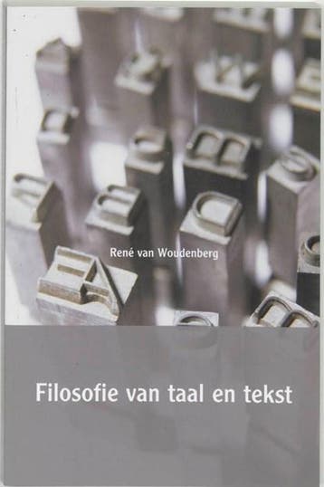 Filosofie van taal en tekst | 9789055732500 | R. van, Ophalen of Verzenden, Zo goed als nieuw, R. van Woudenberg