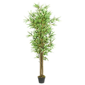 vidaXL Kunstplant bamboe 1288 bladeren 180 cm groen, Verzenden, Nieuw