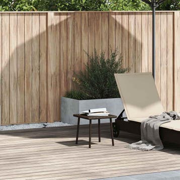 vidaXL Tuin salontafel rechthoekig 40x40x37 cm poly rattan, Tuin en Terras, Verzenden, Nieuw