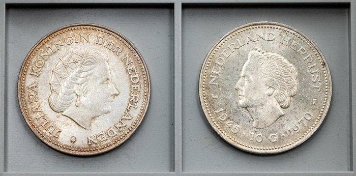 Nederland. Juliana (1948-1980). 10 Gulden 1970 (Zonder, Postzegels en Munten, Munten | Nederland