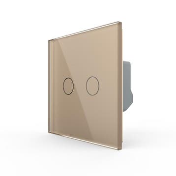 Livolo | Goud | 2 | Zonwering | Schakelaar | EC | Smart Home, Ophalen of Verzenden, Nieuw