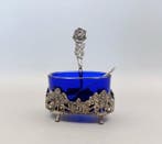 Collectable with spoon - Zoutvat (2) - .800 zilver