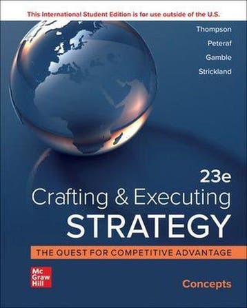 Boek ISE Crafting and Executing Strategy: Concepts 978126437, Verzenden, Nieuw