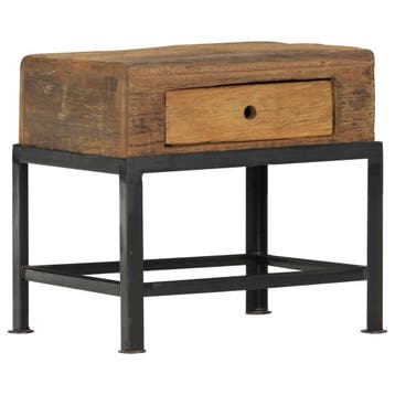 Industrieel Nachtkastje 40cm | Tweedekansje | OP=OP, Huis en Inrichting, Gebruikt, Minder dan 45 cm, Ophalen of Verzenden, Minder dan 55 cm