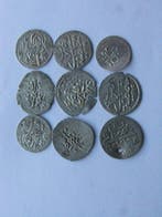 . Ottomaanse Rijk Akce Lot 9 silver coins (Zonder