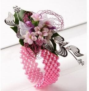 Corsage Polscorsage Narrow Classic Hot Pink Fuchsia, Ophalen of Verzenden, Nieuw