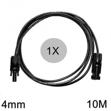 4mm MC4 verlengkabel zwart 1-20 Meter 10 Meter, Verzenden, Nieuw, Overige typen