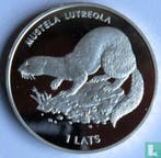 Letland 1 lats 1999 (PROOF) European mink, Verzenden, Overige landen, Losse munt, Goud
