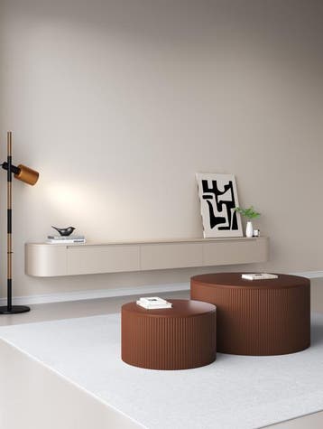 TV meubels NIEUW 180, 240 en 300cm Zwart eiken, Beige, Wit, 150 tot 200 cm, Eikenhout, Nieuw, Minder dan 100 cm