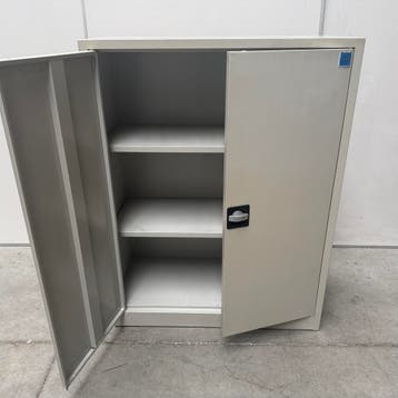 Overtoom stalen 2-deurskast - 120x92x42 cm, Ophalen of Verzenden, Nieuw