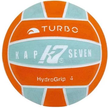 Waterpolo bal Turbo Kap 7 Aqua sky hydrogrip size 4, Nieuw