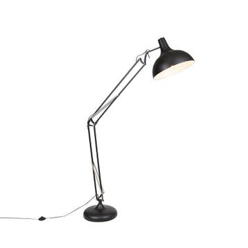 Smart vloerlamp zwart verstelbaar incl. Wifi A60 - Hobby, Verzenden, Nieuw, Retro