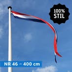 NR 46: Nederlandse wimpel 400 cm marineblauw 100% stil, Nieuw