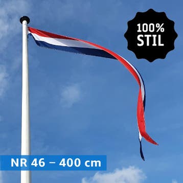 NR 46: Nederlandse wimpel 400 cm marineblauw 100% stil, Nieuw