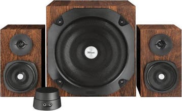 Trust Vigor 50 W Zwart, Bruin 2.1 kanalen, Audio, Tv en Foto, Luidsprekers, Verzenden, Nieuw