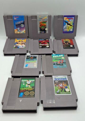 Nintendo - Nes - Lotto 10 Videogiochi - Videogame - Zonder, Nieuw