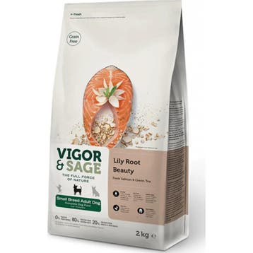 Vigor&Sage Hondenvoer Small Lilly Root Beauty 2 kg, Verzenden, Hond