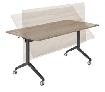 BeFlexible tafel verrijdbaar en opklapbaar, 180x80cm, Huis en Inrichting, Tafelonderdelen, Ophalen of Verzenden, Nieuw
